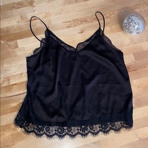 Silky lace camisole